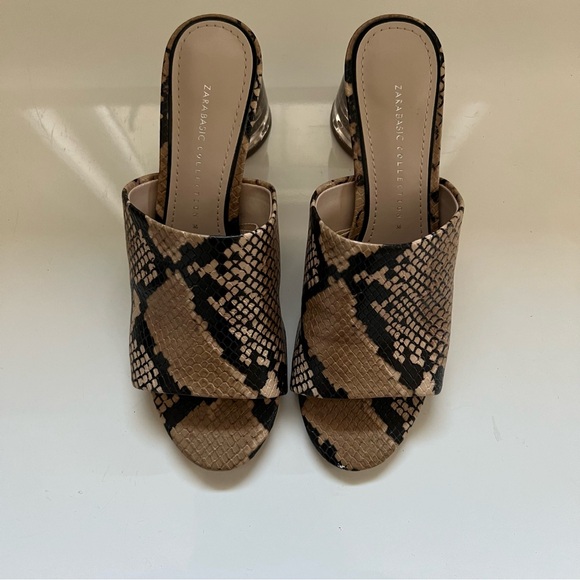 Women’s snakeskin mules, Zara, size 6, in excellent condition - Picture 4 of 9